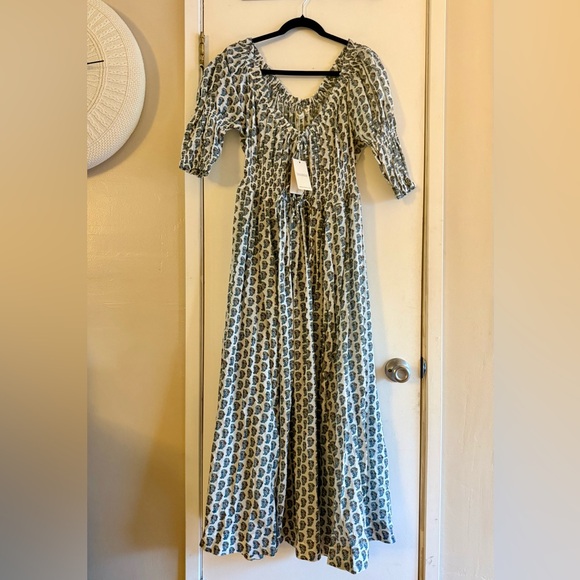 Doen Ischia Dress in Sea Salt Paisley - Picture 3 of 7